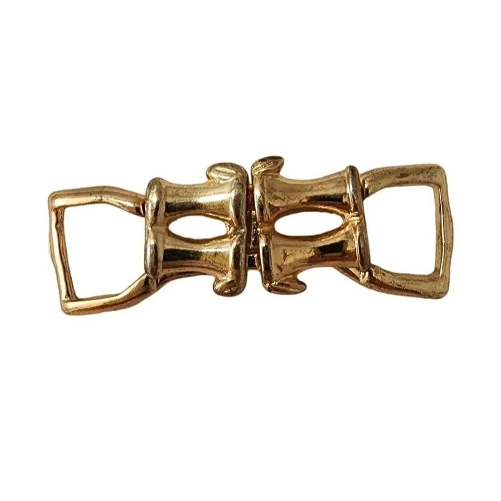 #7640 Gold Tone intertwine Belt buckle Small .75 inch